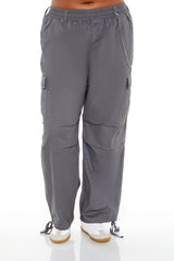 Plus Size Twill Cargo Wallet Chain Pants - Forever 21