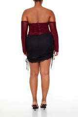 Plus Size Drawstring Mini Skirt - Forever 21