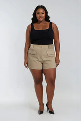 Plus Size Trouser Shorts - Forever 21