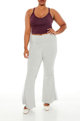 Plus Size Two-Tone Flare Leggings - Forever 21