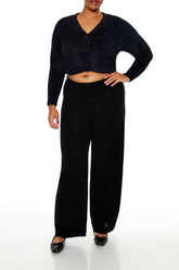 Plus Size Wide-Leg Sweater-Knit Pants - Forever 21