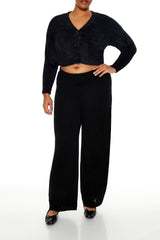 Plus Size Wide-Leg Sweater-Knit Pants - Forever 21