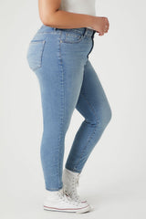Plus Size Skinny High-Rise Jeans - Forever 21