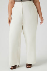 Plus Size High-Rise Straight Pants - Forever 21