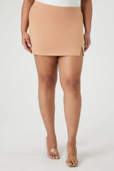 Plus Size Fitted Mini Skirt - Forever 21