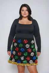 Plus Size Gift Bow Mini Skirt - Forever 21