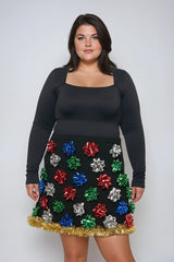 Plus Size Gift Bow Mini Skirt - Forever 21