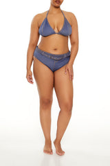 Plus Size Denim Bikini Top - Forever 21