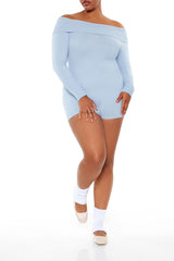 Plus Size Off-the-Shoulder Romper - Forever 21