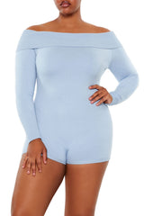 Plus Size Off-the-Shoulder Romper - Forever 21