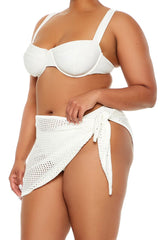 Plus Size Swim Cover-Up Mini Skirt - Forever 21