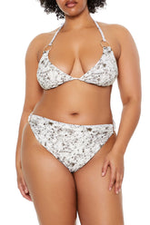 Plus Size Horse Triangle Bikini Top - Forever 21