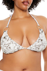 Plus Size Horse Triangle Bikini Top - Forever 21