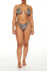 Plus Size Leopard Bikini Bottoms - Forever 21