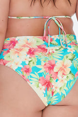 Plus Size Tropical Print Bikini Bottoms - Forever 21