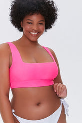 Plus Size Square-Neck Bikini Top - Forever 21