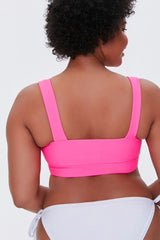 Plus Size Square-Neck Bikini Top - Forever 21
