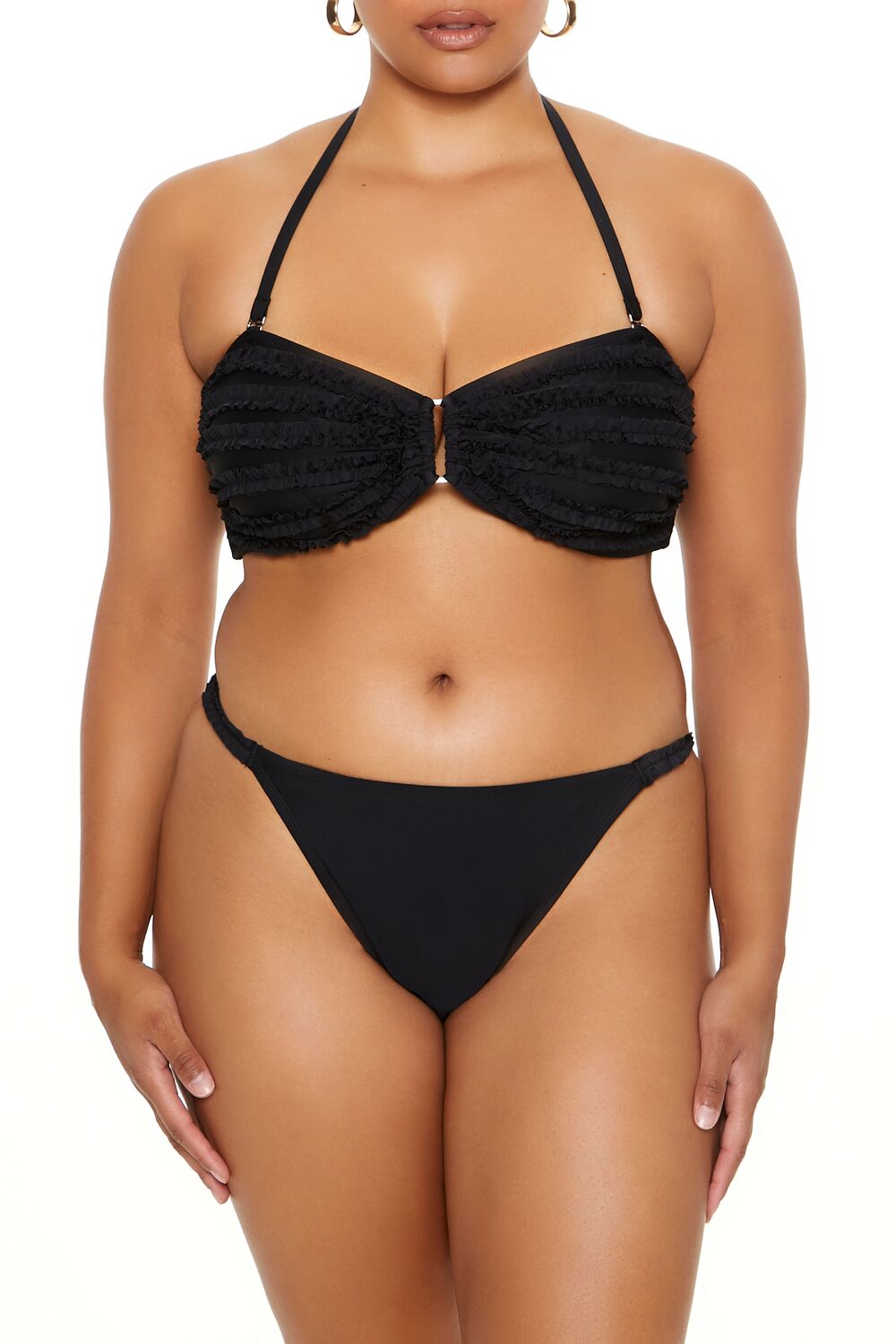 Plus Size Ruffle Bikini Bottoms - Forever 21