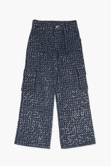 Girls Tweed Cargo Pants (Kids) - Forever 21