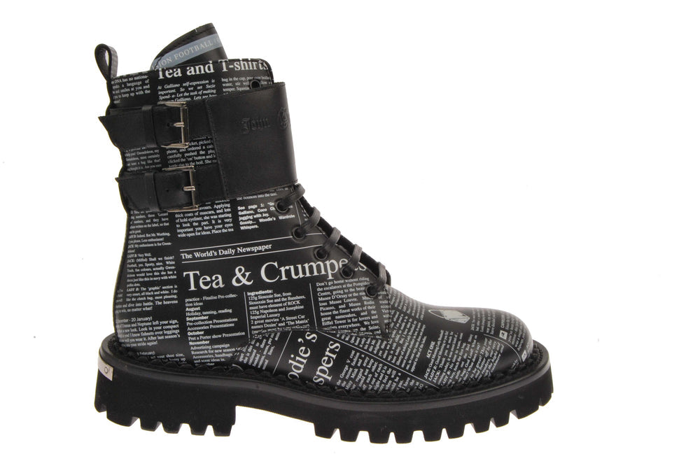 Newsprint Boot with Ankle Monk Straps - Forever 21
