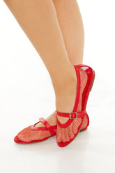Sheer Mary Jane Ballet Flats - Forever 21