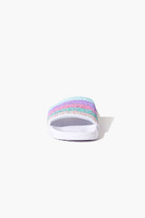 Girls Striped Sequin Slides (Kids) - Forever 21