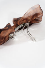 Printed Bow Hair Clip - Forever 21