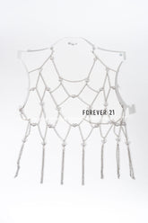 Rhinestone Drape Body Chain - Forever 21