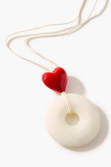 Frasier Sterling Heart & Round Pendant Necklace - Forever 21