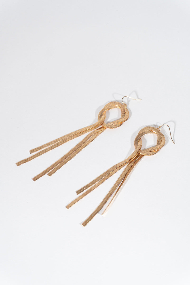 Gold Loop Cascade Dangle Earrings - Forever 21