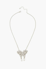 Rhinestone Butterfly Necklace - Forever 21