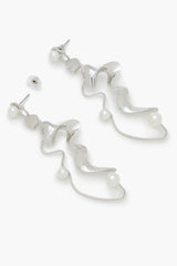 Faux Pearl Abstract Drop Earrings - Forever 21