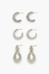 Hoop & Teardrop Drop Earring Set - Forever 21