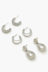 Hoop & Teardrop Drop Earring Set - Forever 21