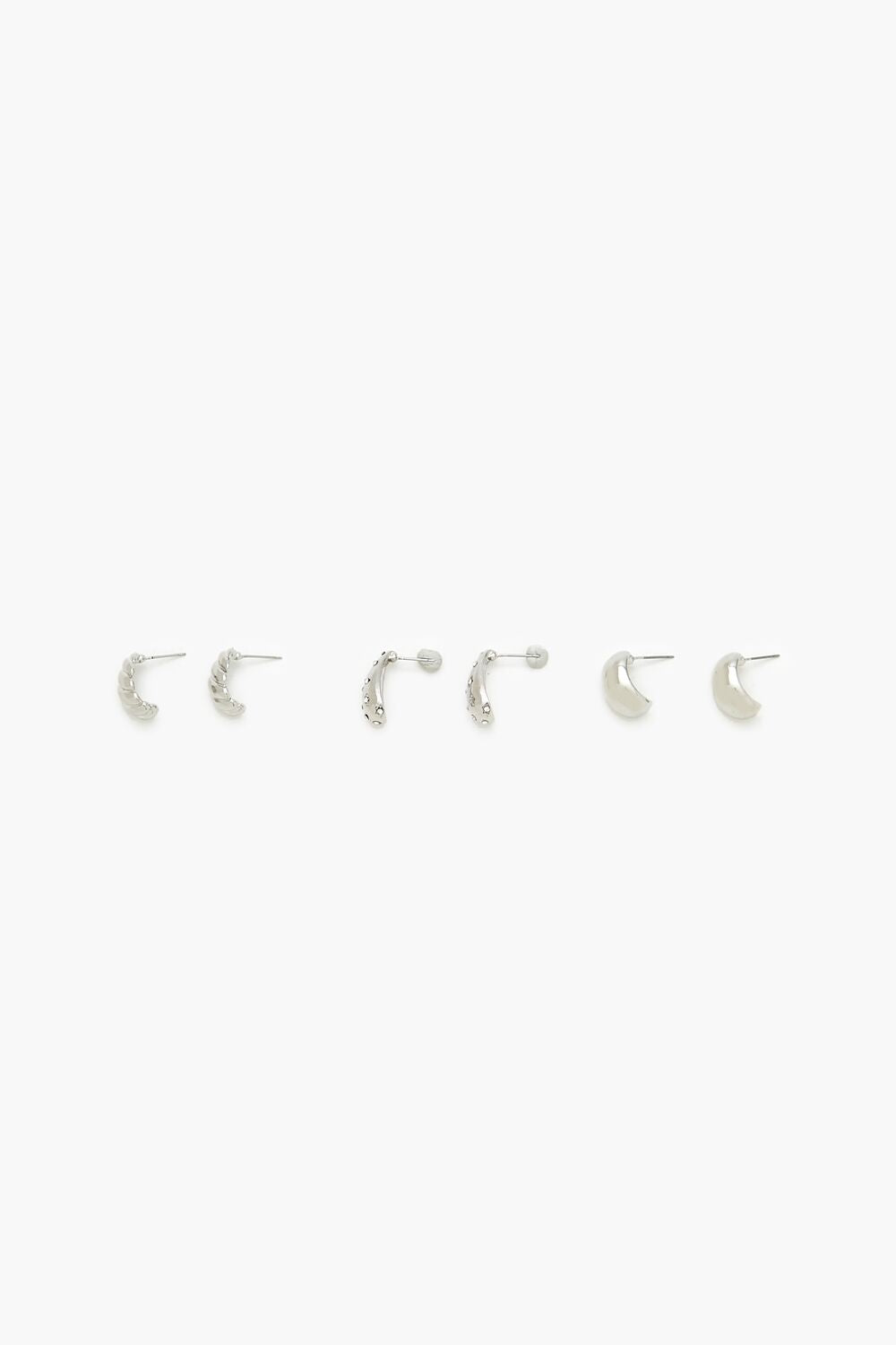 Rhinestone Hoop Earring Set - Forever 21