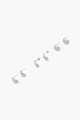 Rhinestone Hoop Earring Set - Forever 21