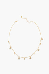 Rhinestone Cross Charm Necklace - Forever 21