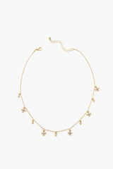 Rhinestone Cross Charm Necklace - Forever 21
