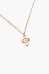 Etched Cross Charm Necklace - Forever 21