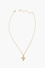 Etched Cross Charm Necklace - Forever 21