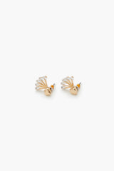 Rhinestone Heart Stud Earrings - Forever 21