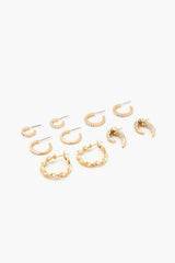 Rhinestone Hoop Earring Set - Forever 21