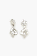 Hammered Abstract Drop Earrings - Forever 21