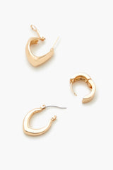 Geo Hoop Earring Set - Forever 21