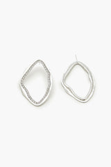 Geo Rhinestone Drop Earrings - Forever 21