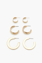 Smooth Multi-Hoop Earring Set - Forever 21