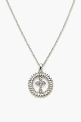 Faux Gem Cross Pendant Necklace - Forever 21