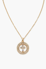 Faux Gem Cross Pendant Necklace - Forever 21
