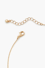 Faux Gem Initial Charm Necklace - Forever 21