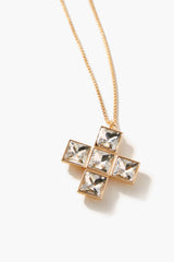 Frasier Sterling Faux Gem Cross Necklace - Forever 21